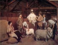George Lambert - Weighing the Fleece